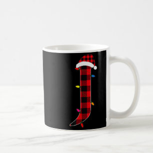 Awesome Letter J Initial Name Buffalo Plaid Christ Coffee Mug