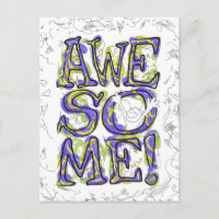 "Awesome!" Lettering