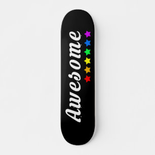 awesome   LGBTQ+ Pride Skateboard