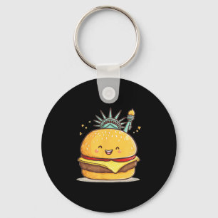 Awesome Liberty Statue Burger Costume For Boys And Key Ring