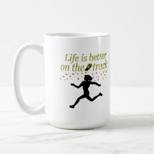 AWESOME LIFE IS BETTER ON THE TRACK DESIGN COFFEE MUG