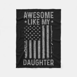 Awesome like daughter funny dad from daughter fleece blanket
