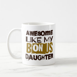 Awesome Like My Bonus Daughter Father's Day 2024 Coffee Mug