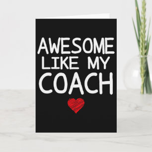 Awesome Like My Coach Heart Graphic For Valentine Card