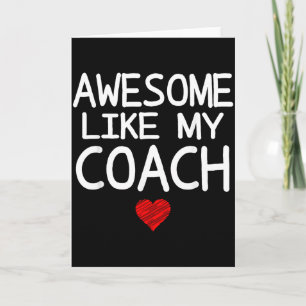 Awesome Like My Coach Heart Graphic For Valentine Card