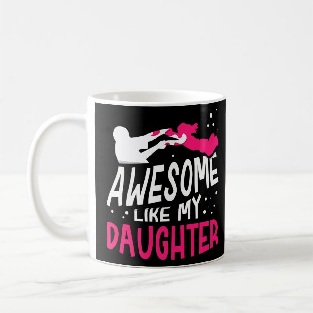 Awesome Like My Daughter Dad Father Father's Day D Coffee Mug (Left)