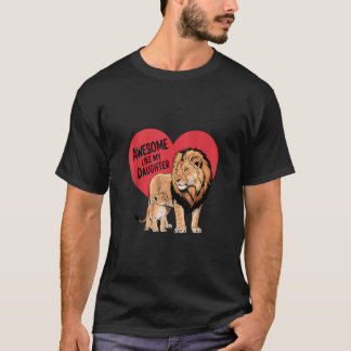 Awesome Like My Daughter Dad Mum Fathers Day Mothe T-Shirt
