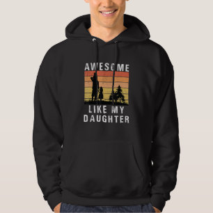 Awesome Like My Daughter Fathers day Retro Vintage Hoodie
