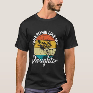 Awesome Like My Daughter Funny Bass Fishing T-Shirt