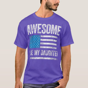 Awesome Like My Daughter Funny Daddy Mum Gifts Dad T-Shirt