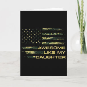 Awesome Like My Daughter Funny Mothers Fathers Day Card
