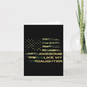 Awesome Like My Daughter Funny Mothers Fathers Day Card