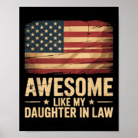 Awesome Like My Daughter In Law Funny Parents Day
