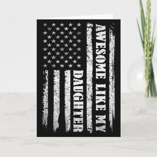 Awesome Like My Daughter Men Funny For Dad Fathers Card