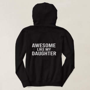 Awesome Like My Daughter T‑Shirt Design – Proud Pa Hoodie