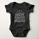 Awesome Like My Daughter Wildflower Present Mummy  Baby Bodysuit<br><div class="desc">Looking for the perfect gift idea for that awesome and special daughter or mum who you think is the best? Funny saying "AWESOME LIKE MY DAUGHTER" makes a Great Present for mum or daughter from dad. Gifts for fathers day, Gifts for mothers day. Cute quote for your family from daughter....</div>