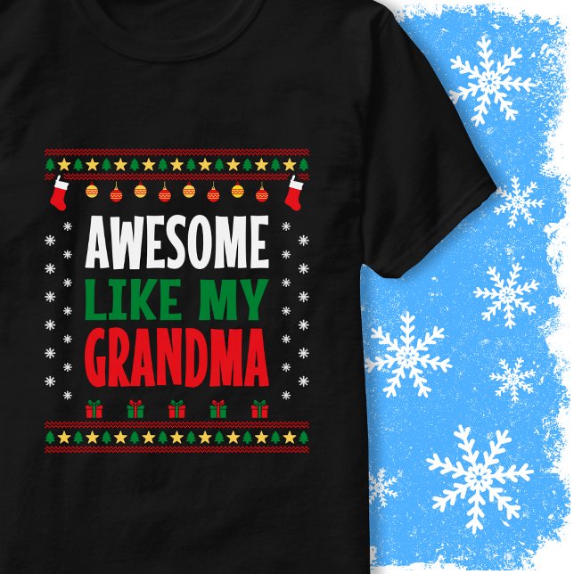 Awesome Like My Grandma Christmas Sweater Style (Creator Uploaded)