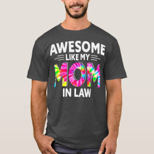 Awesome Like My Mum In Law Vintage Tie Dye Costume T-Shirt