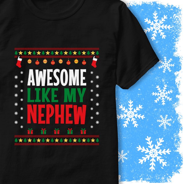 Awesome Like My Nephew Christmas Sweater Style (Creator Uploaded)