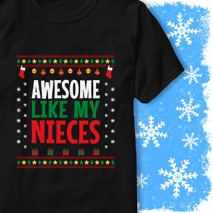 Awesome Like My Nieces Christmas Sweater Style