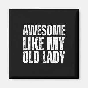 Awesome Like My Old Lady 100 Days Of School Grandm Magnet