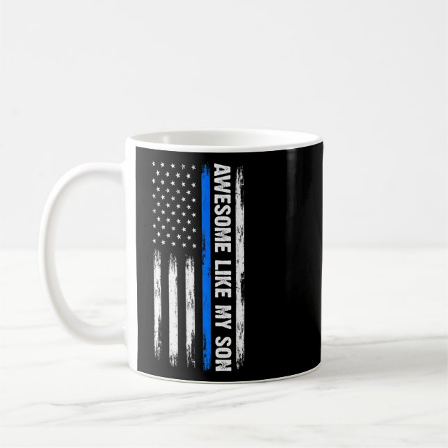 Awesome Like My Son Son Cops Police  Coffee Mug (Left)