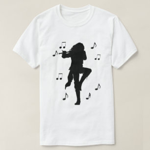 Awesome Lone Flute Player Music T-Shirt