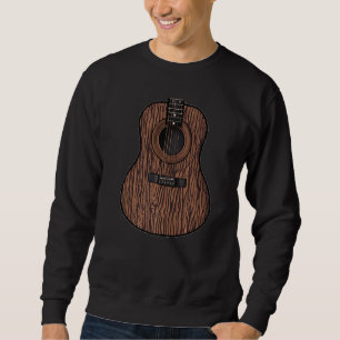 Awesome Looking Acoustic Guitar Rock N Roll Guit Sweatshirt