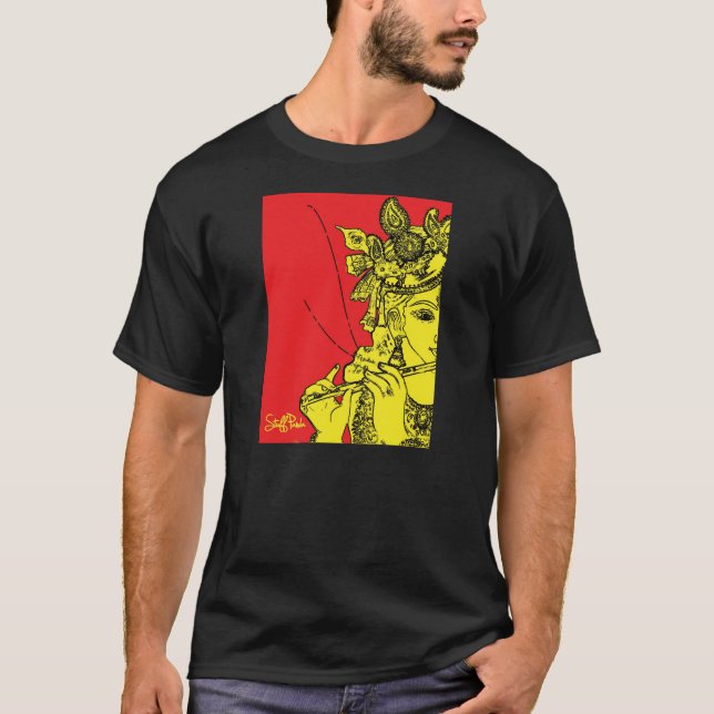 Awesome Lord Krishna T shirt (Front)