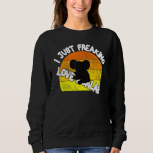 Awesome Love Koala Bears Funny Koala Animal Pajama Sweatshirt