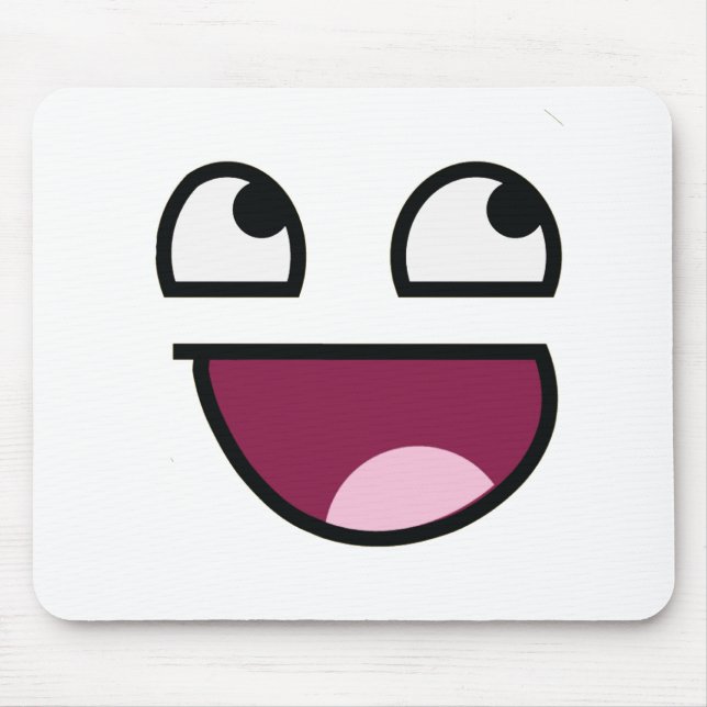 Awesome Lulz Face Mouse Mat (Front)