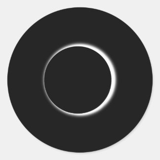 Awesome luna eclipse mens womens and kids Awesome  Classic Round Sticker