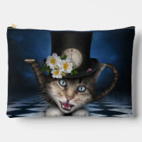 Awesome Mad Hatter Teapot Cat Whimsical Design