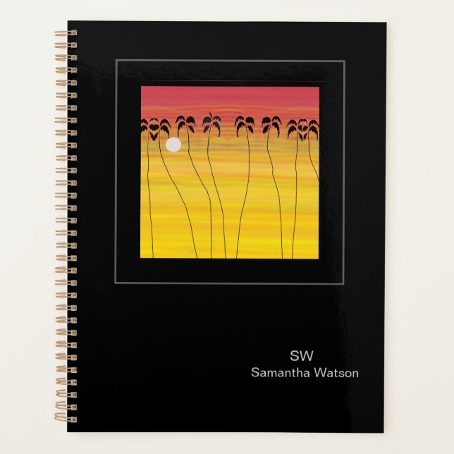 Awesome, Magical, Inspirational African Sunset  Planner (Front)