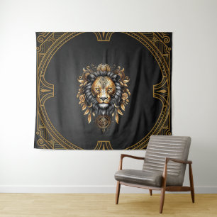 Awesome majestic lion tapestry