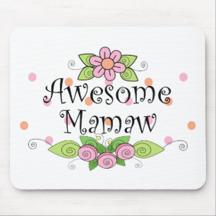 Awesome Mamaw T-Shirt Mouse Mat