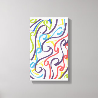 Awesome Maori style ribbon art Canvas Print