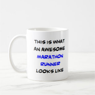 awesome marathon runner coffee mug