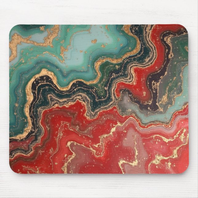 Awesome marble trendy modern mouse mat (Front)