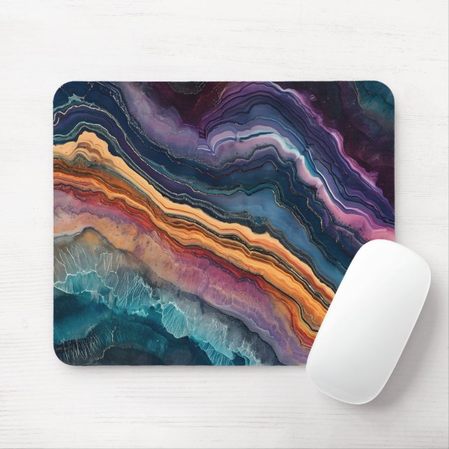 Awesome marble trendy modern mouse mat (With Mouse)