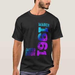 Awesome March 1961 Since 1961 Vintage 1961 Retro 1 T-Shirt