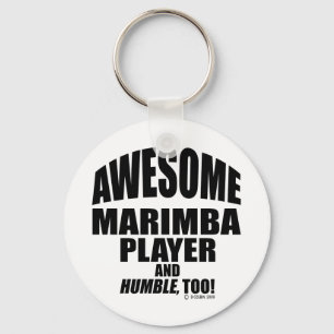 Awesome Marimba Player Key Ring