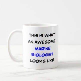 awesome marine biologist coffee mug