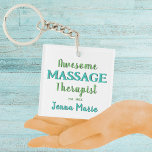 Awesome Massage Therapist Customised Key Ring<br><div class="desc">Awesome Massage Therapist Customised,  Great custom gift idea for the massage therapist in your life!  If you need any personalisations message me and I can make them for you.

©️ Rosemarie Guieb</div>