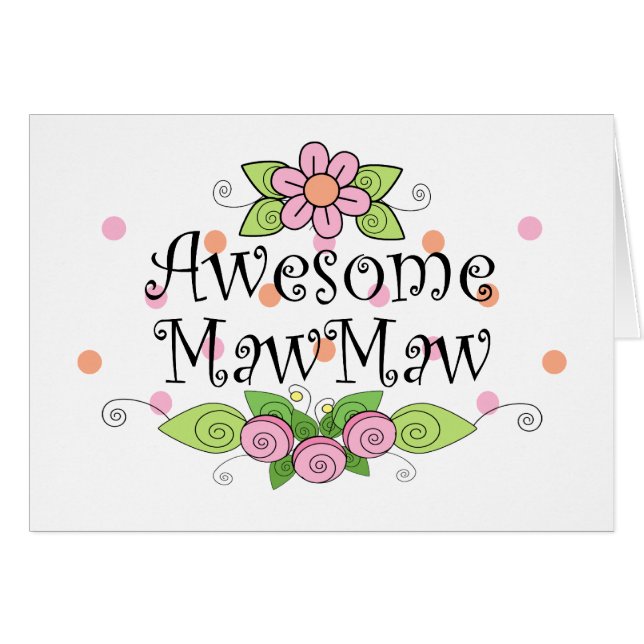 Awesome MawMaw T-Shirt (Front Horizontal)