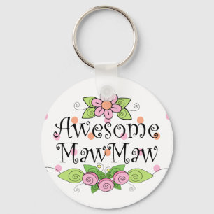 Awesome MawMaw T-Shirt Key Ring