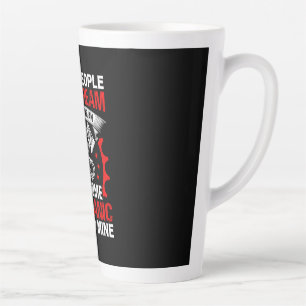 Awesome Mechanic I Raised Mine Latte Mug