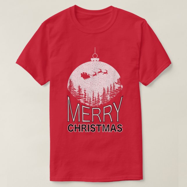 Awesome Merry Christmas Graphic Design  T-Shirt (Design Front)