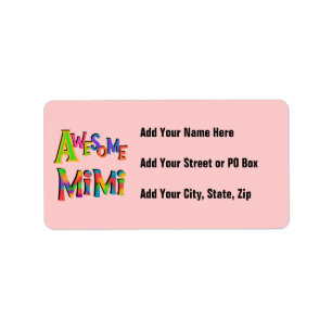 Awesome Mimi T-shirts and Gifts Label