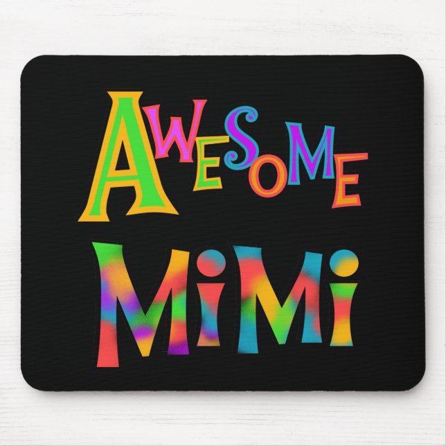 Awesome Mimi T-shirts and Gifts Mouse Mat (Front)